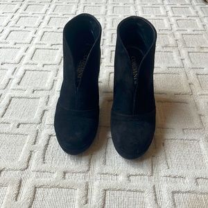 Cordani Black Suede Booties